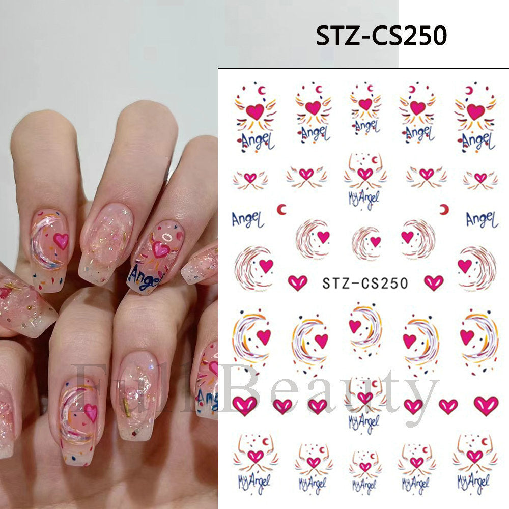 Fresh Little Daisy Yellow White Cute Nail Stickers