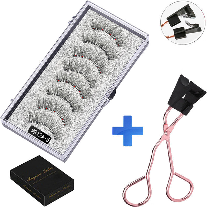 Magnetic Suction Eyelashes Two Pairs Of False Lashes