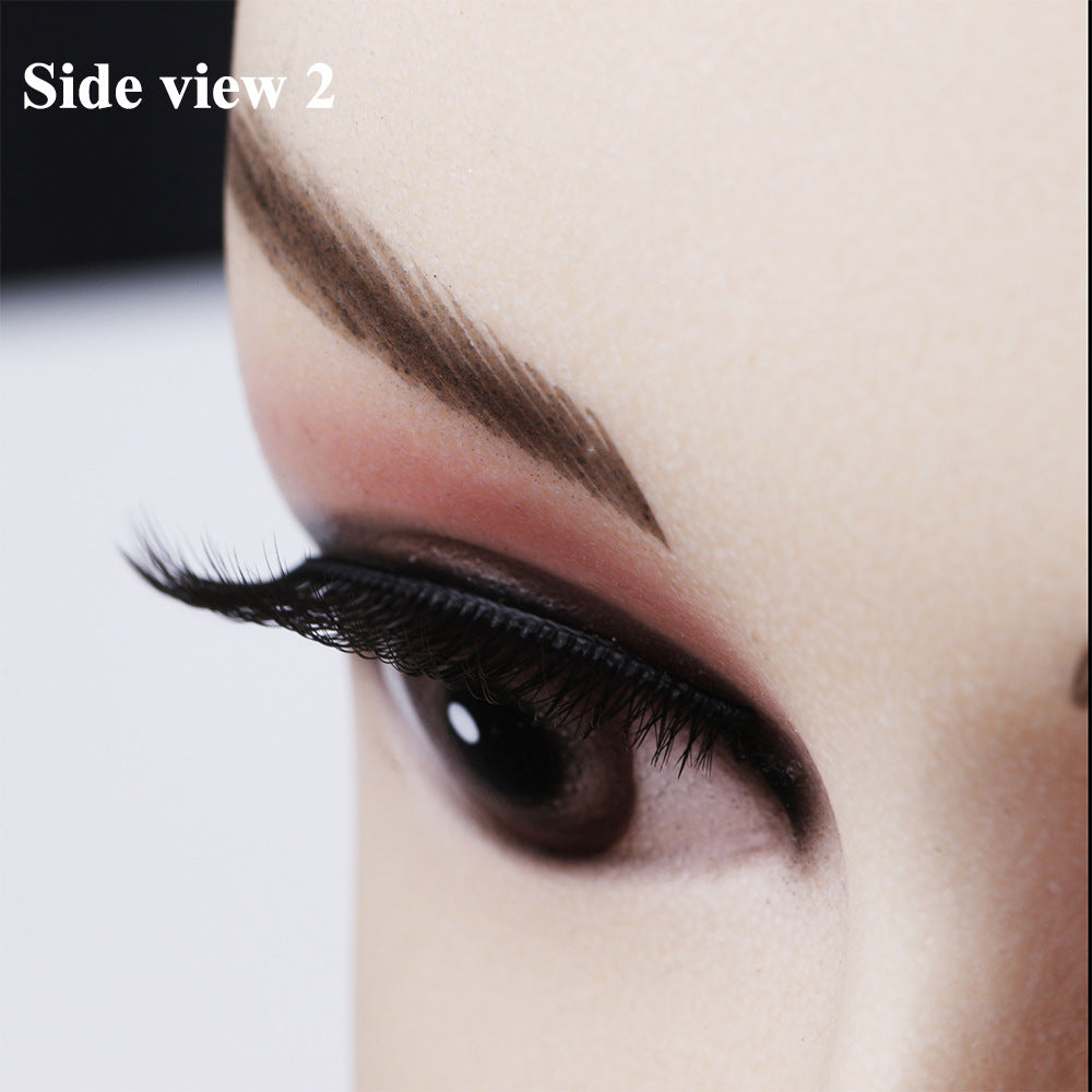 Artificial Plain Natural Five Double Pairs False Lashes