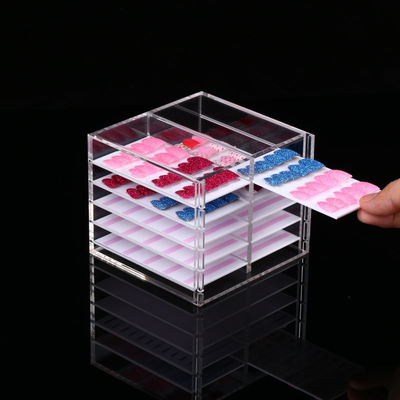 Handmade Wear Display Box Deposit Transparent Nail Tool Set