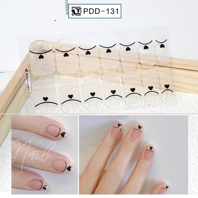 Love Waterproof Durable Applique Finished Patch Nail Art