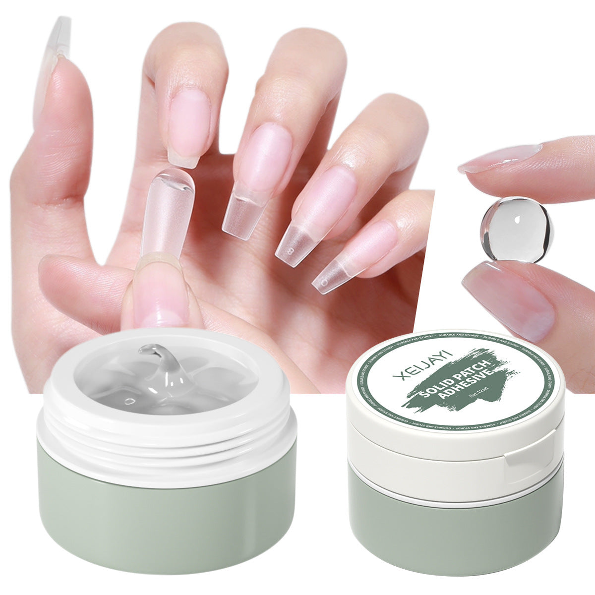 Kit d'outils pour ongles en conserve super collants Tip Adhesive Therapy