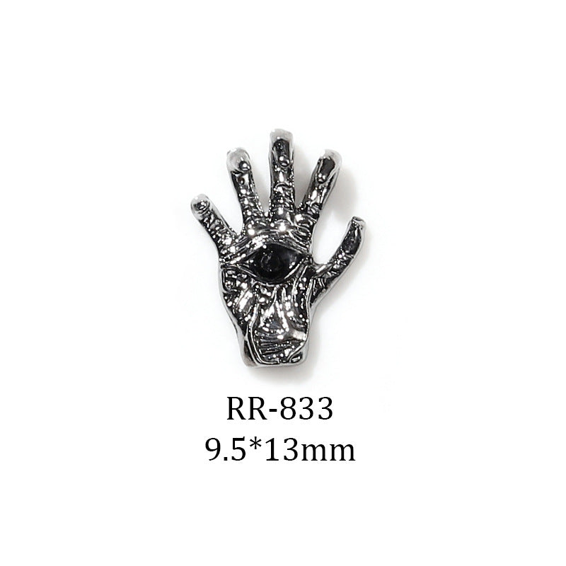 Halloween Dark Series Ornament Three-dimensional Cross Nail Care Nail Art