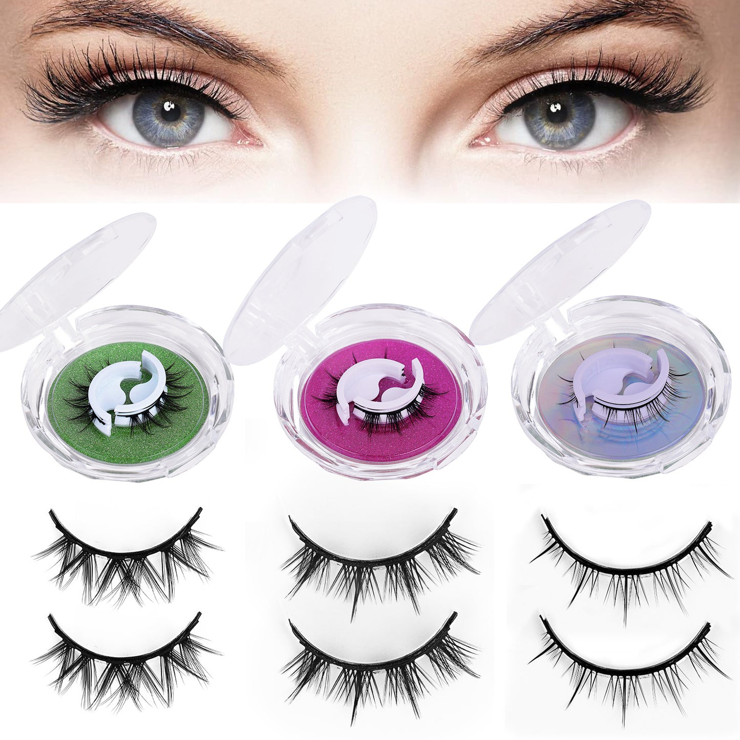 Large Twisted Rolls Natural Thick Eyelash False Lashes