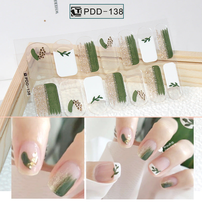 Love Waterproof Durable Applique Finished Patch Nail Art