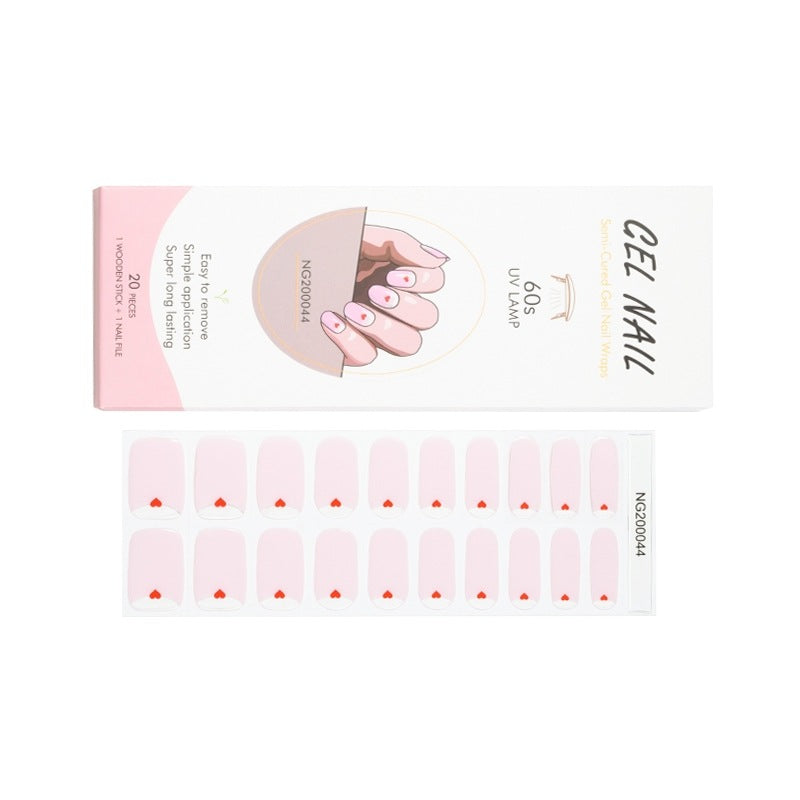 Gel Finger Therapy Light Uv Half Nail Stickers