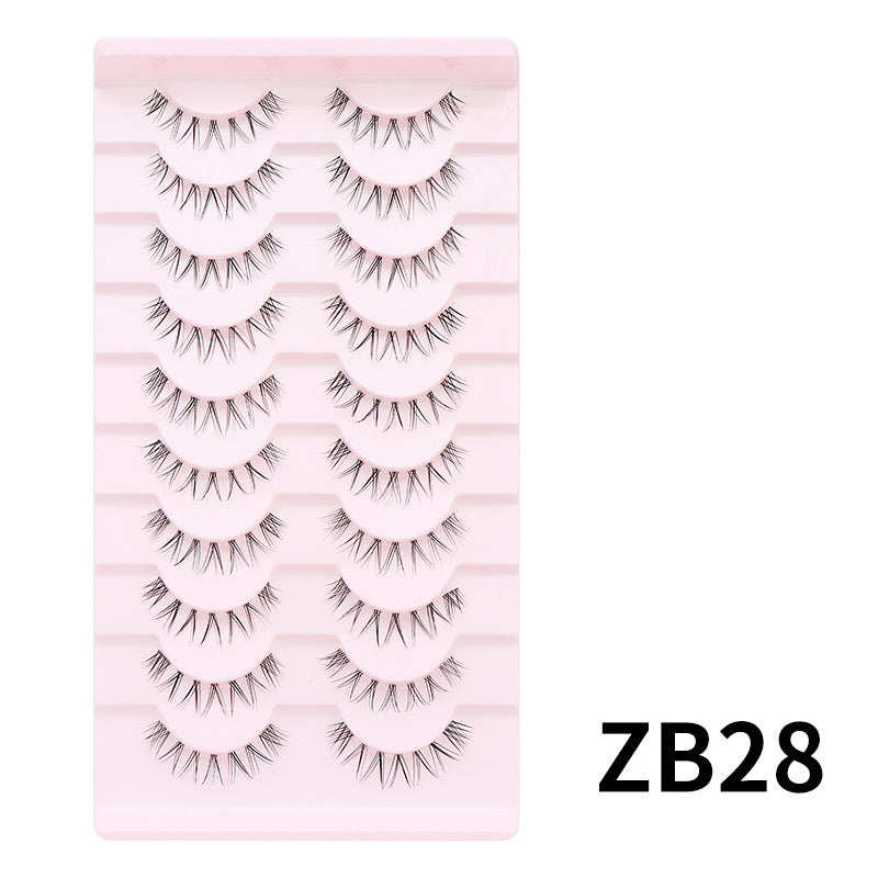 Pair Of Single Line Fish Thin Stem False Lashes