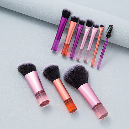 Mini Travel Portable Brush Suit Powder Makeup Brushes Accessories