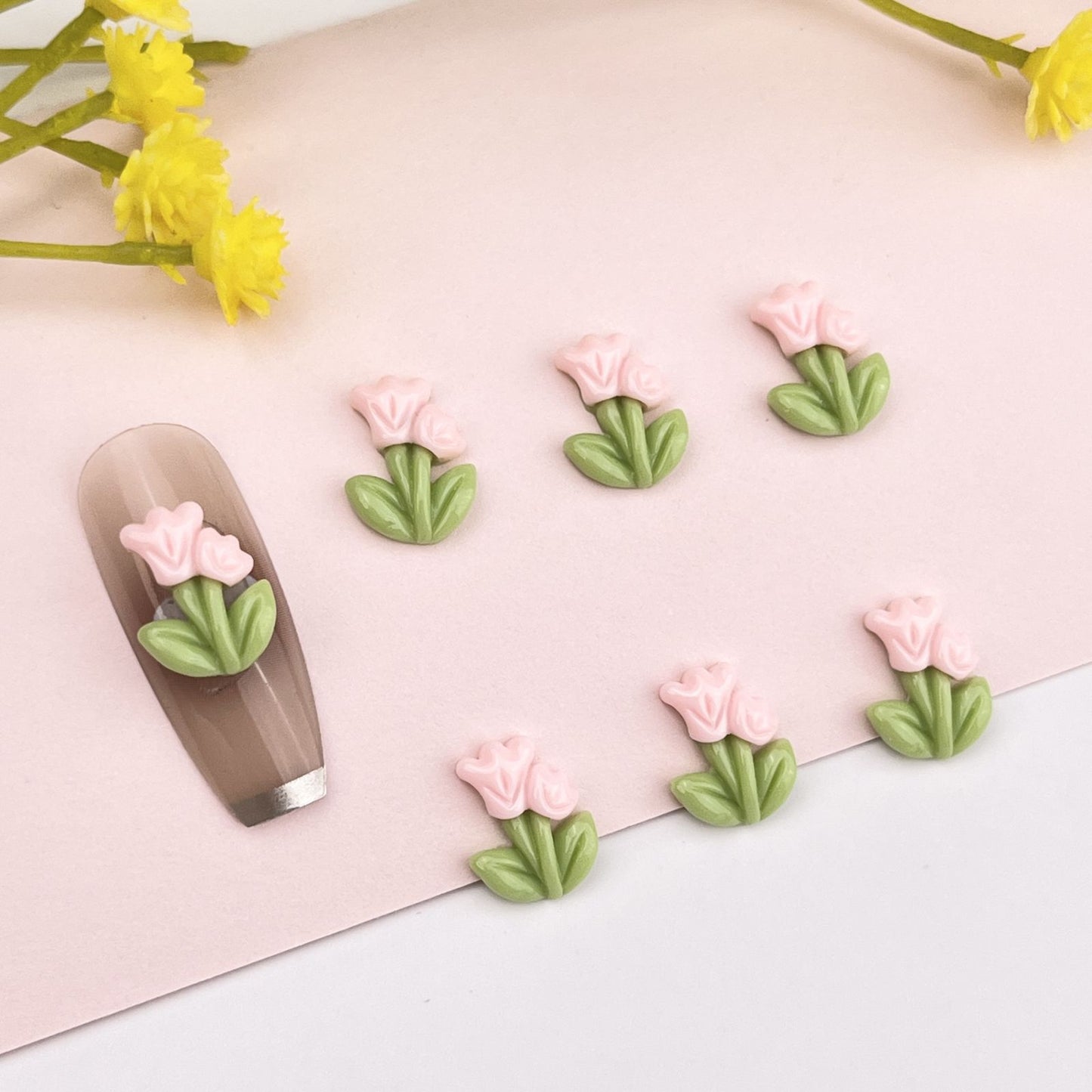 Ornament Luminous Tulip Little Daisy Phone Nail Care Nail Art