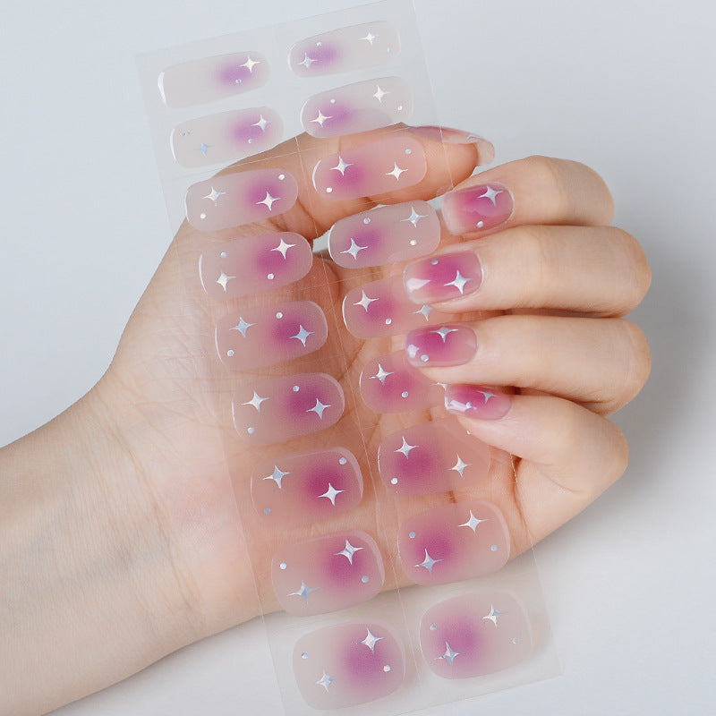 Source Summer Gel Paper Uv Blush Nail Stickers