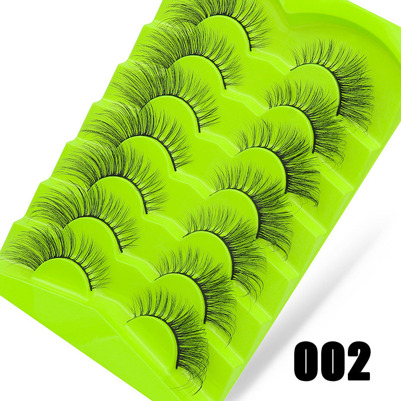 Large Capacity Pairs Of Green Fox Series False Lashes