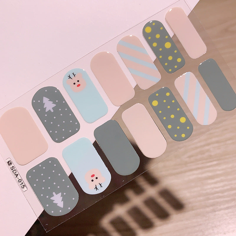 Style Beauty Full Small Cute Tree Nail Stickers