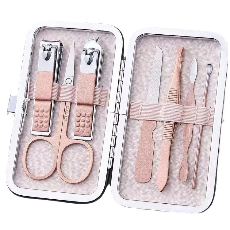 Ensemble d'outils pour ongles, lime à ongles, tondeuse à sourcils, lime à ongles ...