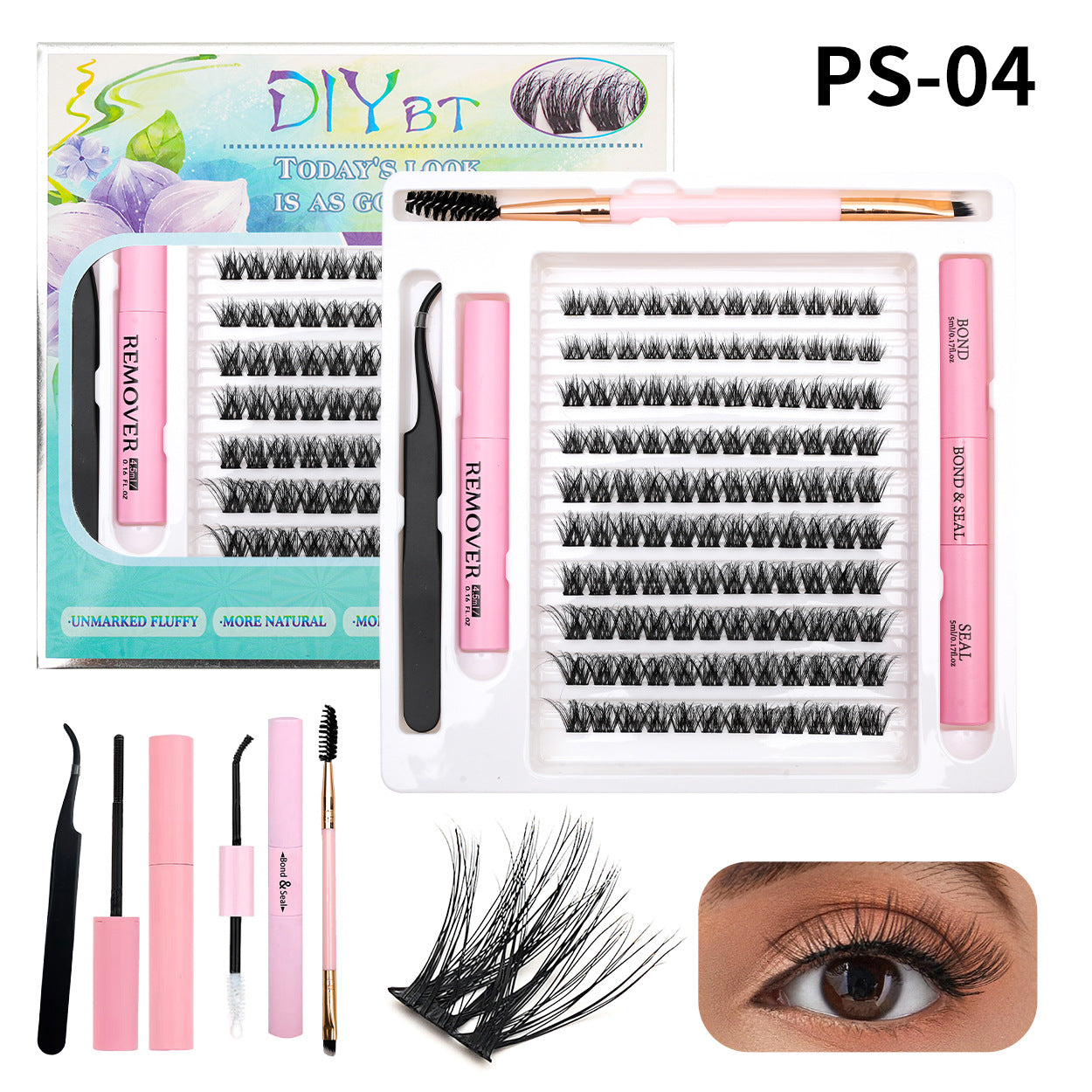 Traceless Eyelashes Soft Glue Remover Tweezer False Lashes