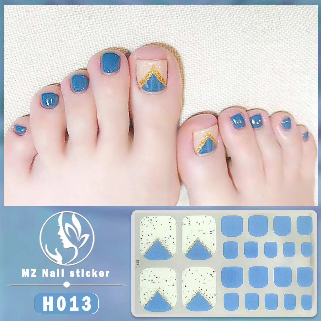 Feet Paper Imitation Diamond Waterproof Durable Nail Stickers