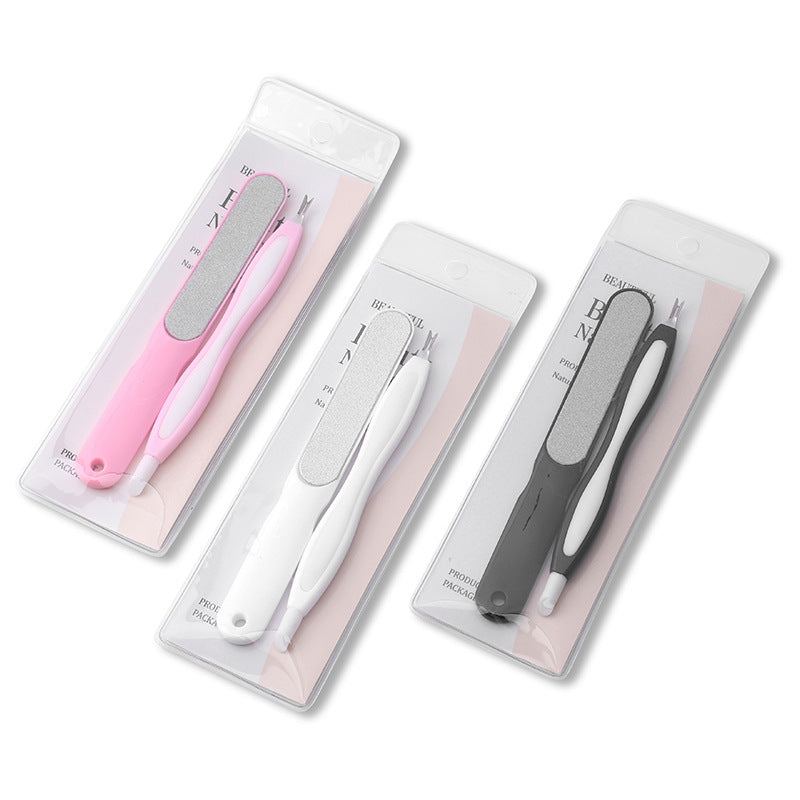 Polishing File Removing Barbed Nipper For Makeup Accessories