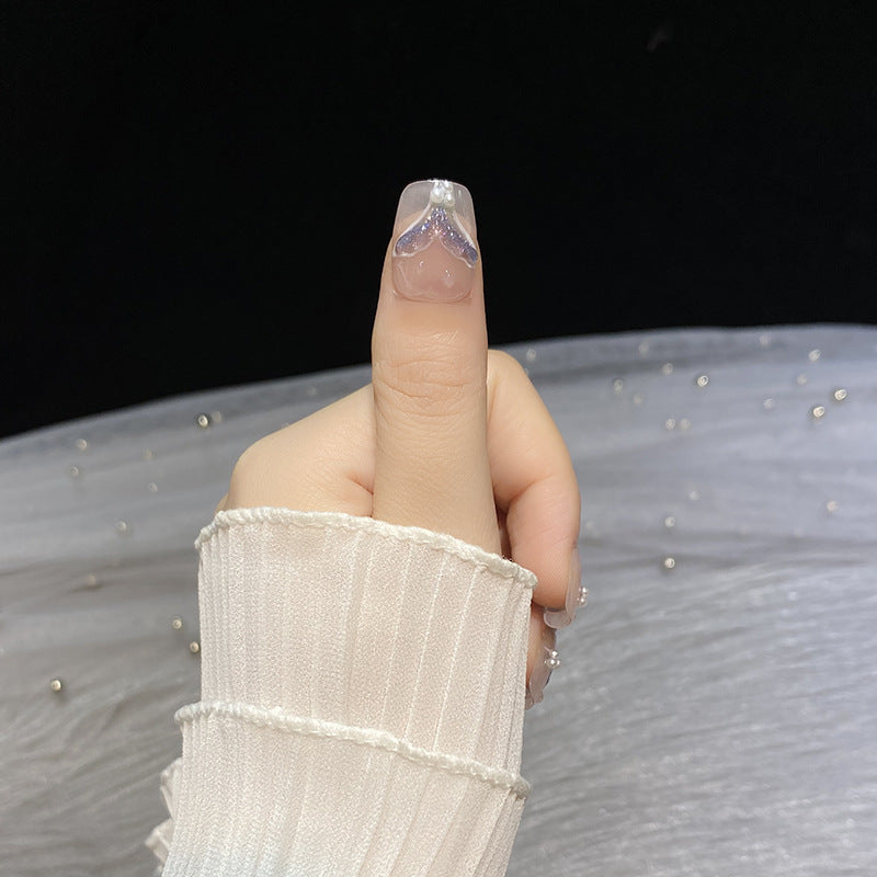 Transparent Mermaid Princess Fishtail Gentle Temperament Nail Stickers