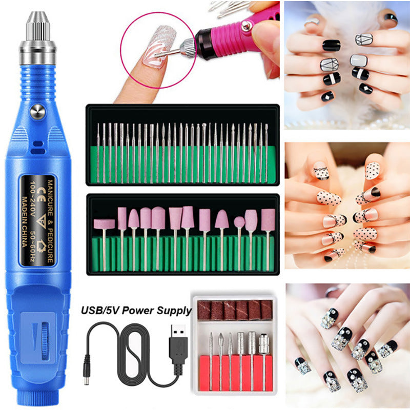 Piercing Device Pcs Grinding Head Enamel Remover Nail Tool Set