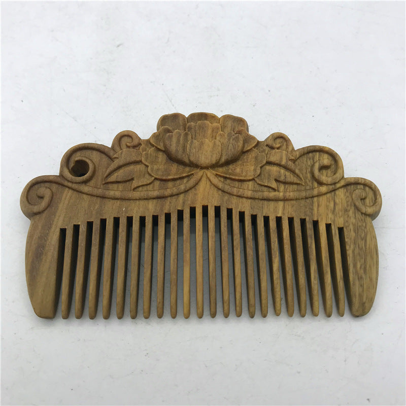 Mini brosses à cheveux et peignes en bois gaufré sculptés pour la fête des enseignants