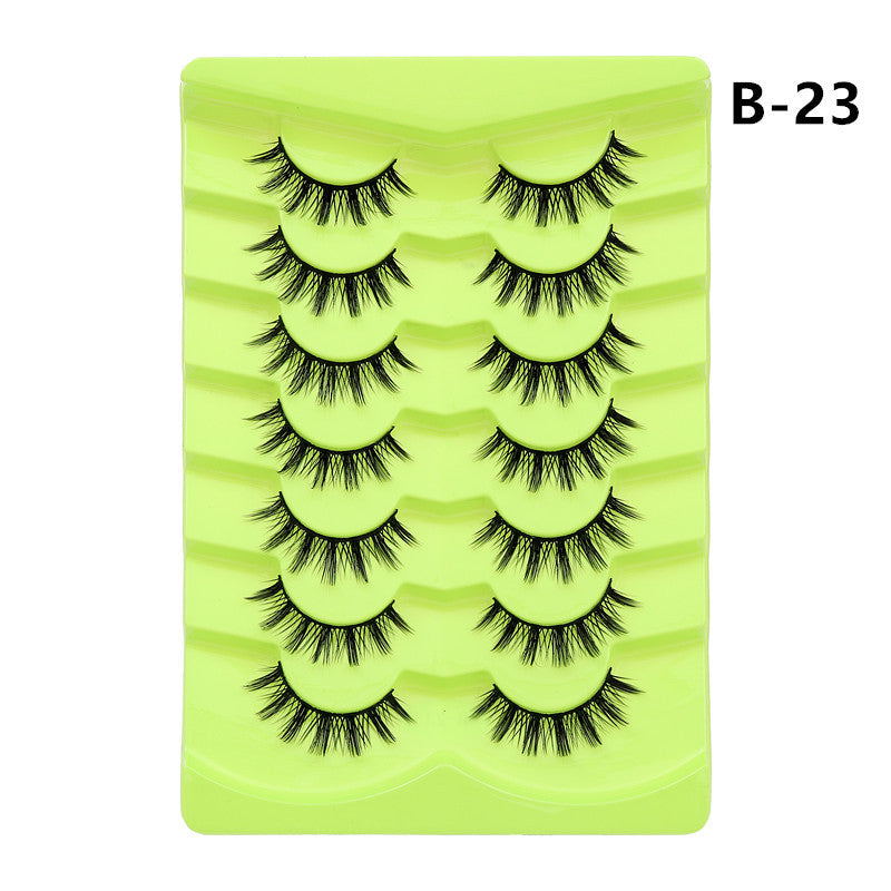 Double Pairs Of Eyelashes Whole Piece False Lashes