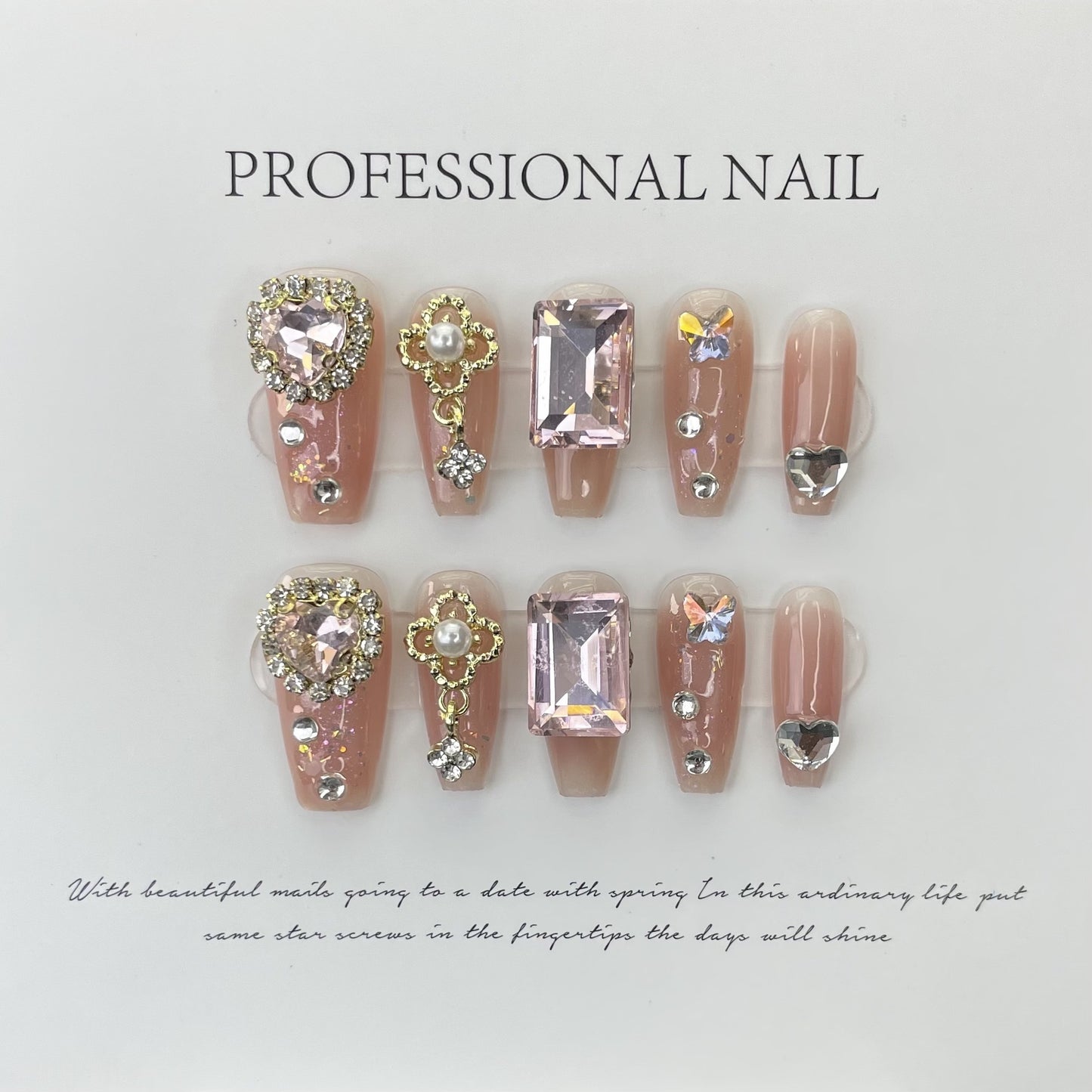 Handmade Wear Light Luxury Full Diamond Nail Stickers