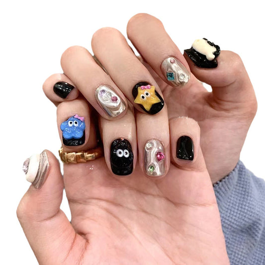 Manicure Wear Fake Patch Cute Candy Nail Stickers