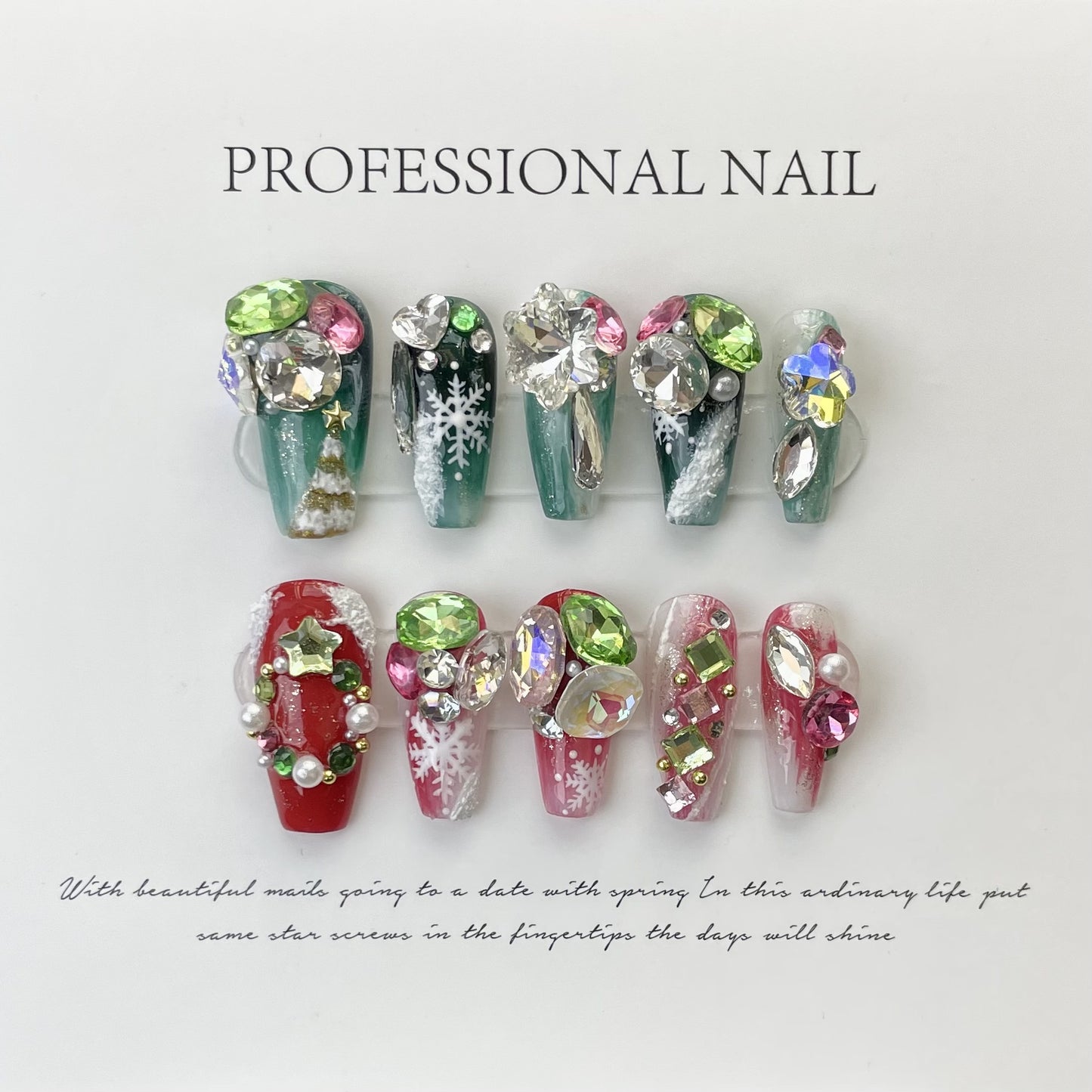 Handmade Wear Light Luxury Full Diamond Nail Stickers