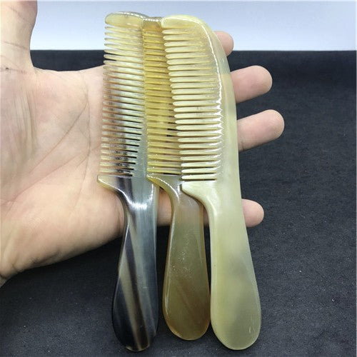 Horn Hairdressing Cattle Yak Long-handled Ordinary Hair Brushes & Combs