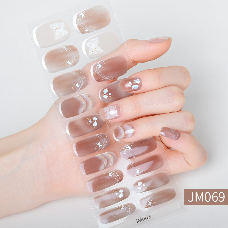 Paper Patch Removable Wear Waterproof Durable Nail Stickers