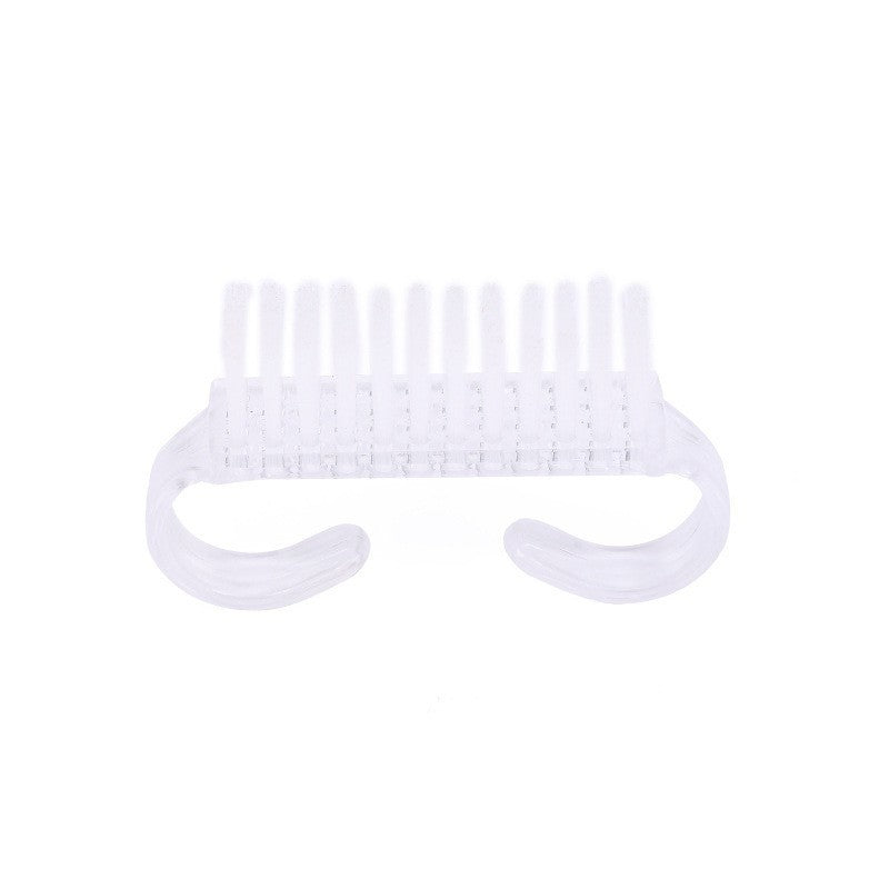 Ensemble d'outils de nettoyage des ongles en corne en plastique avec brosse et outil de manucure