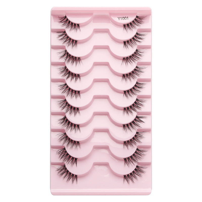 Women's Half Eyelashes Sheer Root Team Anchor Beauty Style Natural False Lashes