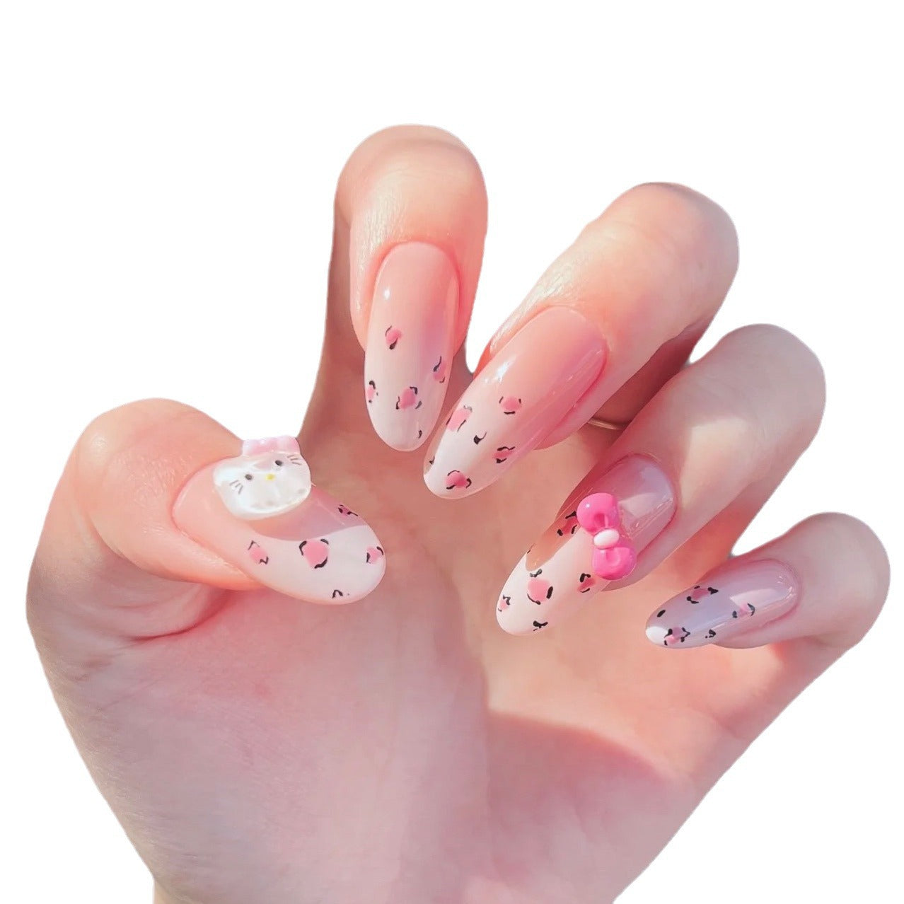 Manicure Wear Leopard Print Cute Gradient Nail Stickers