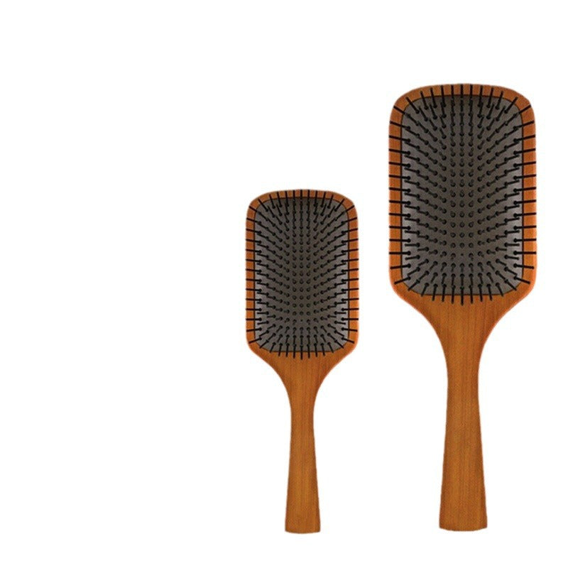 Brosses et peignes électrostatiques pour perte de cheveux en bois avec coussin de massage