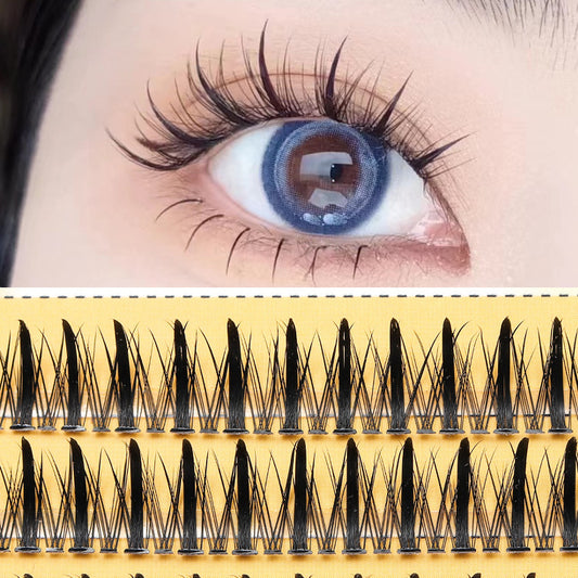 Women's Scarecrow Lazy Comic Tower Tip Natural False Lashes