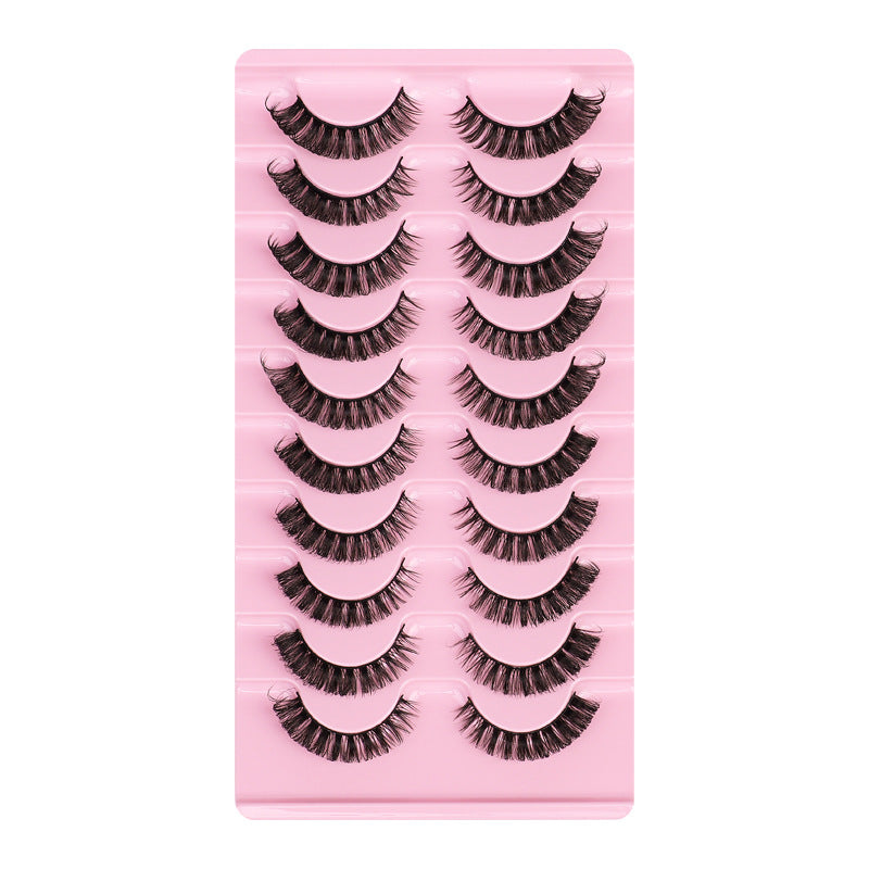 With Dense Curvature Eyelash Pairs Of Chemical Fiber False Lashes