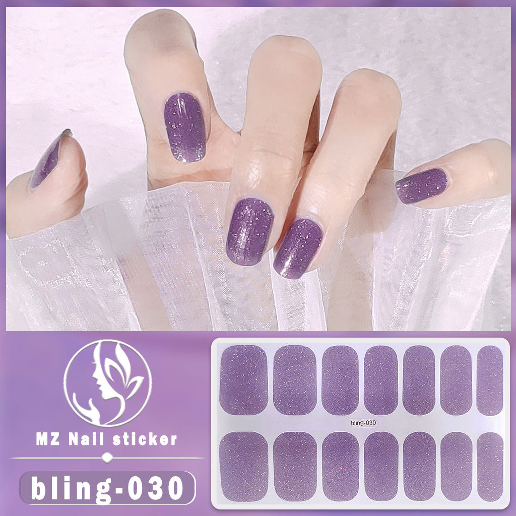 Autocollants pour ongles en gel imperméables et durables de la série Aurora