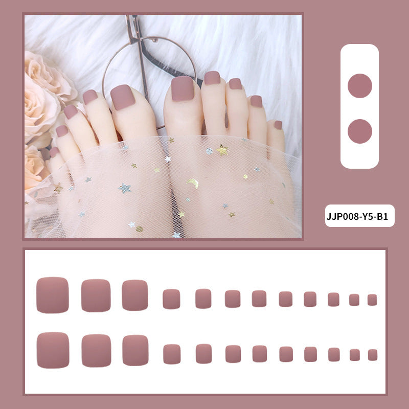 Matte Toenail Wear Tip Jelly Glue Tips Nail Art