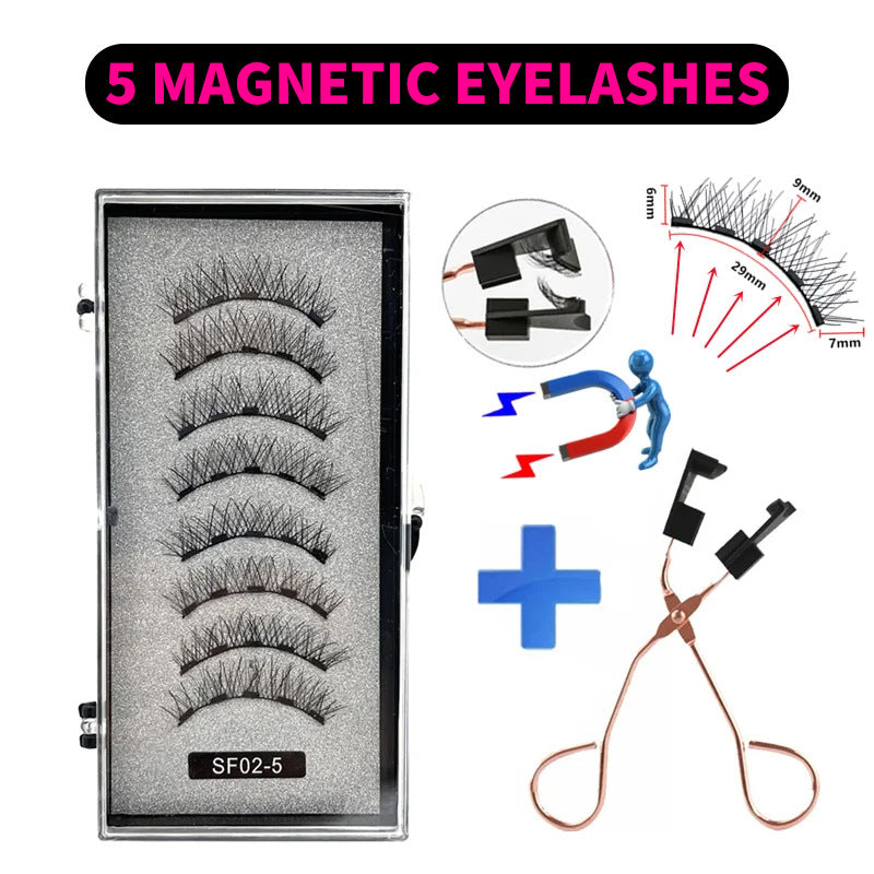 Series Magnetic Eyelashes Natural Simulation Curling False Lashes