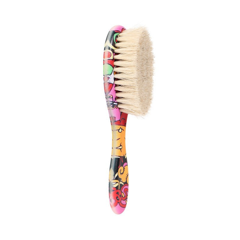 Brosse à tête d'huile pour hommes, nettoyage de la crinière, accessoires de maquillage pour barbier