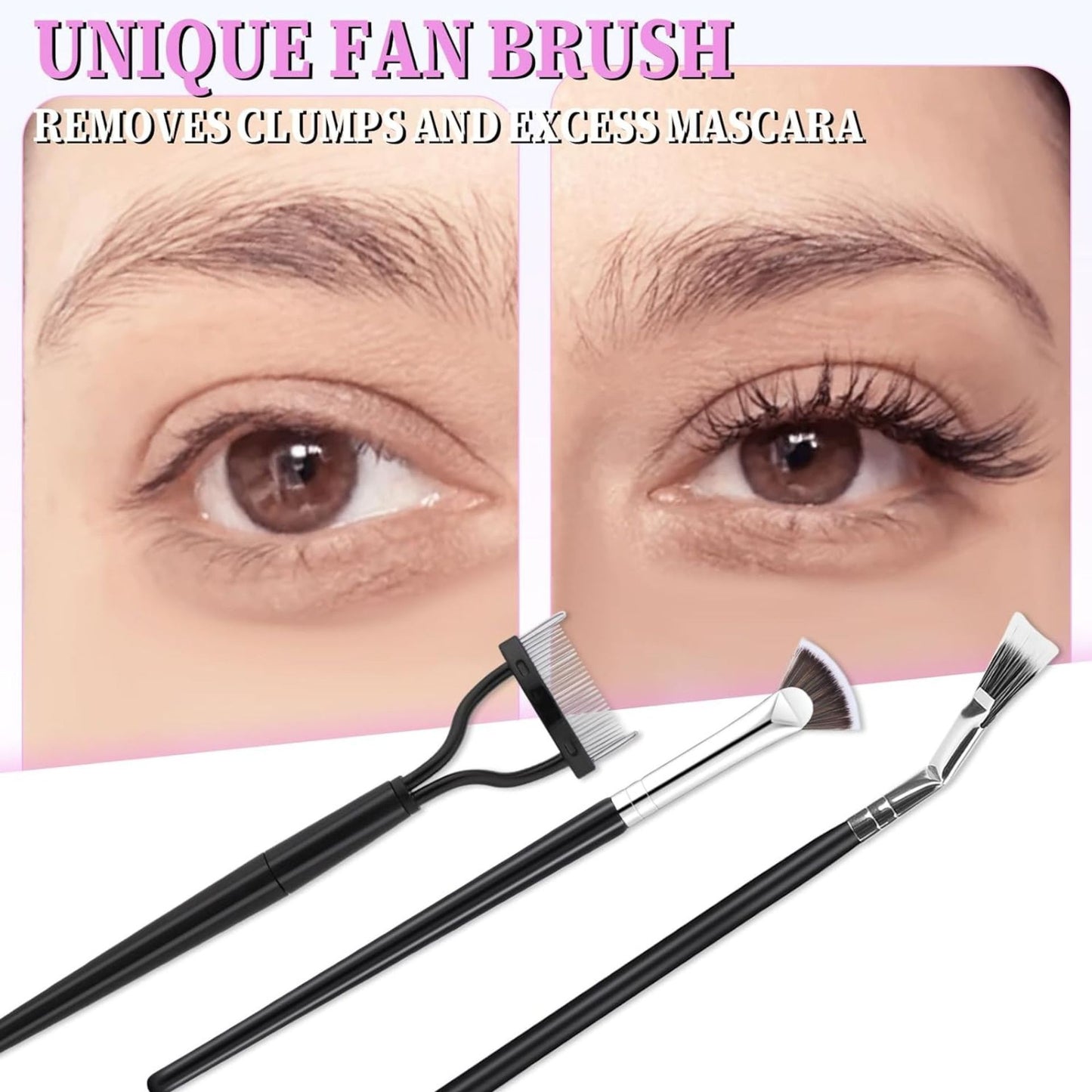 Suit Steel Tooth Brow Groomer Mascara Brush Uniform Makeup Brushes Accessories