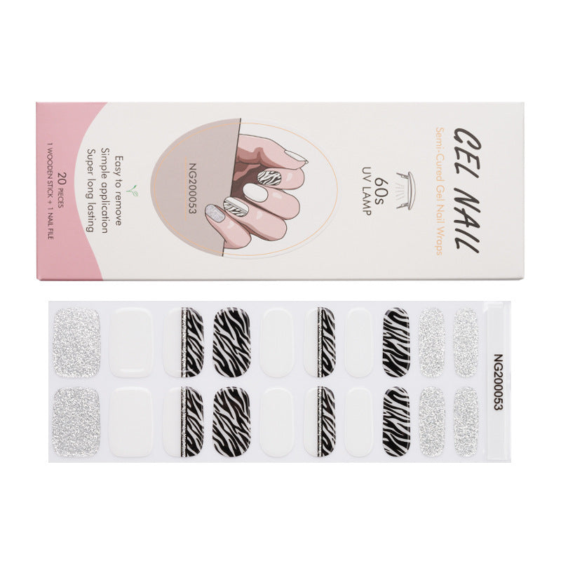 Gel Finger Therapy Light Uv Half Nail Stickers