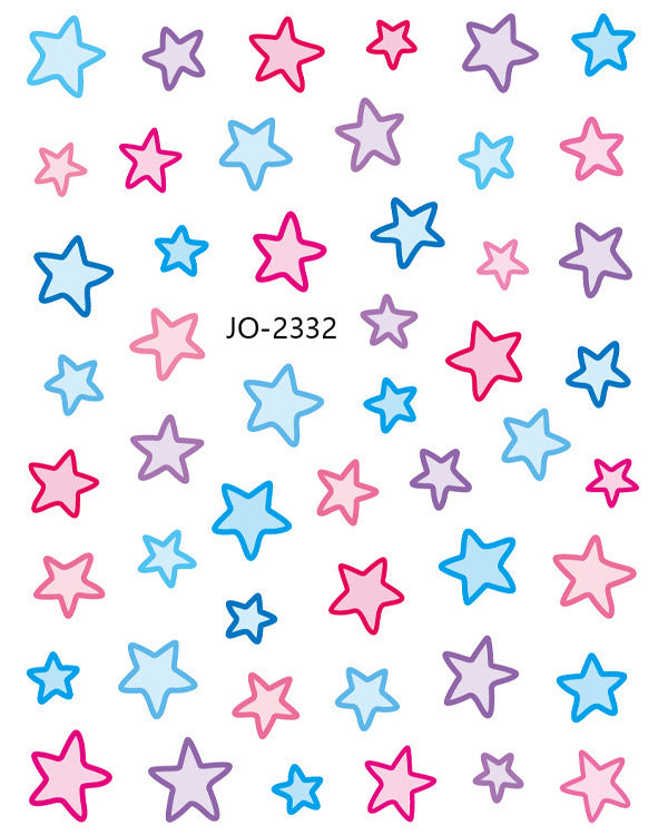 Flash Five-pointed Star For Wear Macaron Nail Stickers