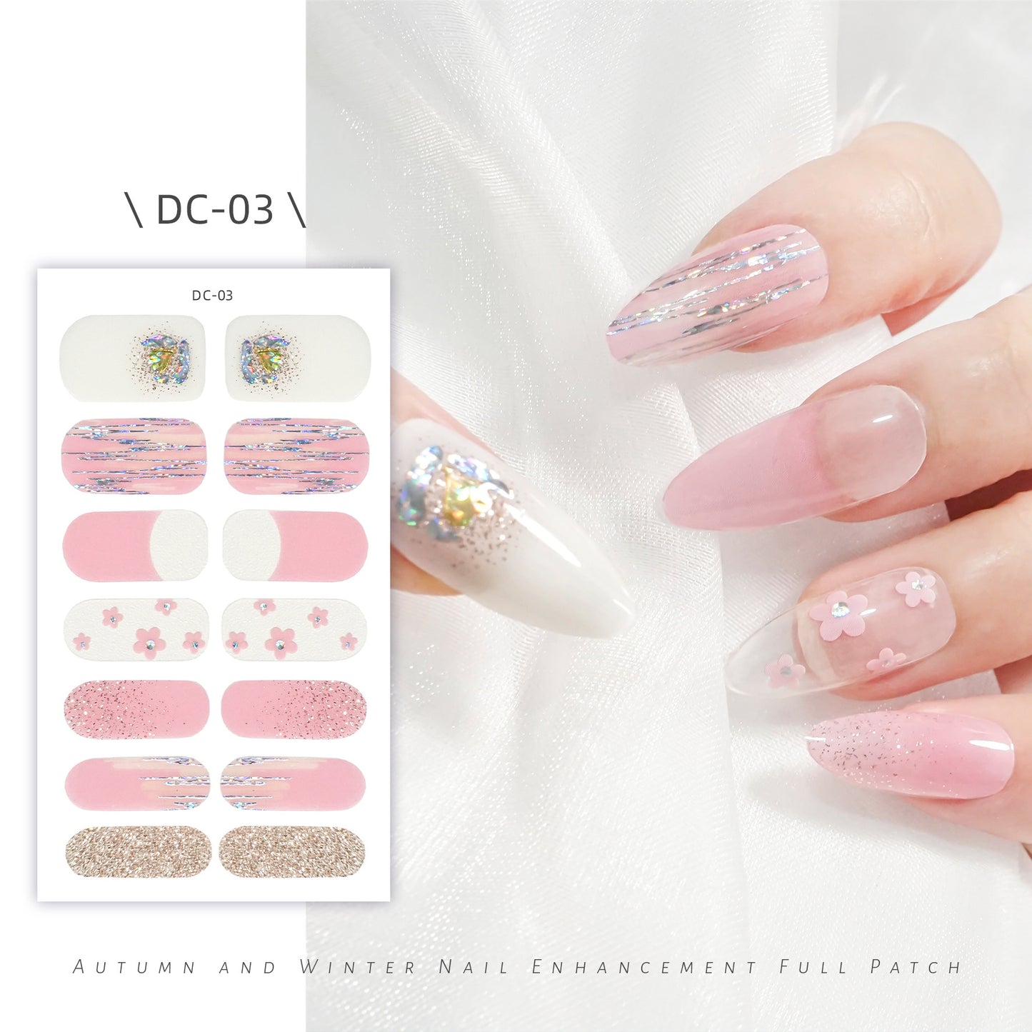 Cute Strawberry Rabbit Gel Waterproof Durable Nail Stickers