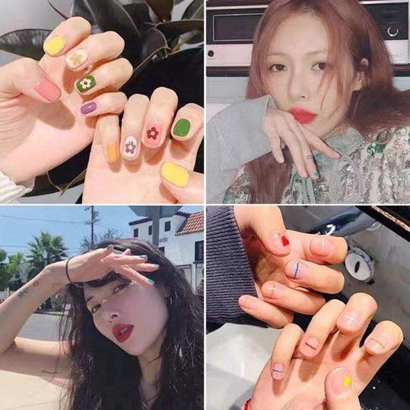 Fashion Ya Elegant Paper Strawberry Omelette Nail Stickers