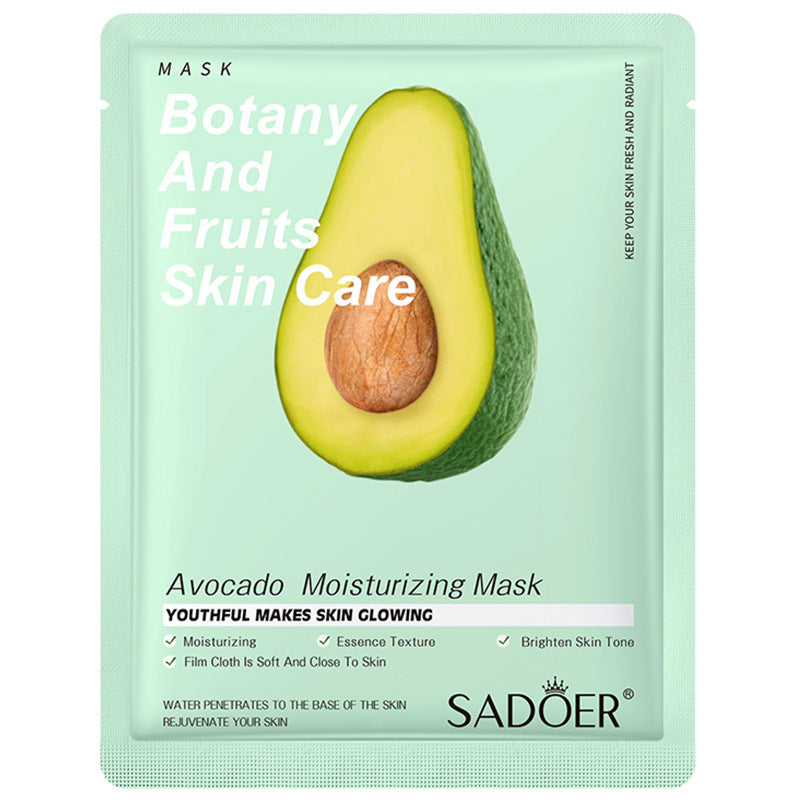 Masque aux fruits anglais Avocat Rose Soin hydratant pour le visage