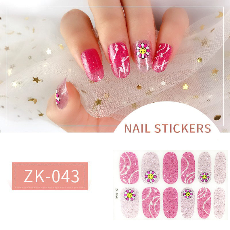 Finger Full Oil Film Manicure Implement Nail Stickers