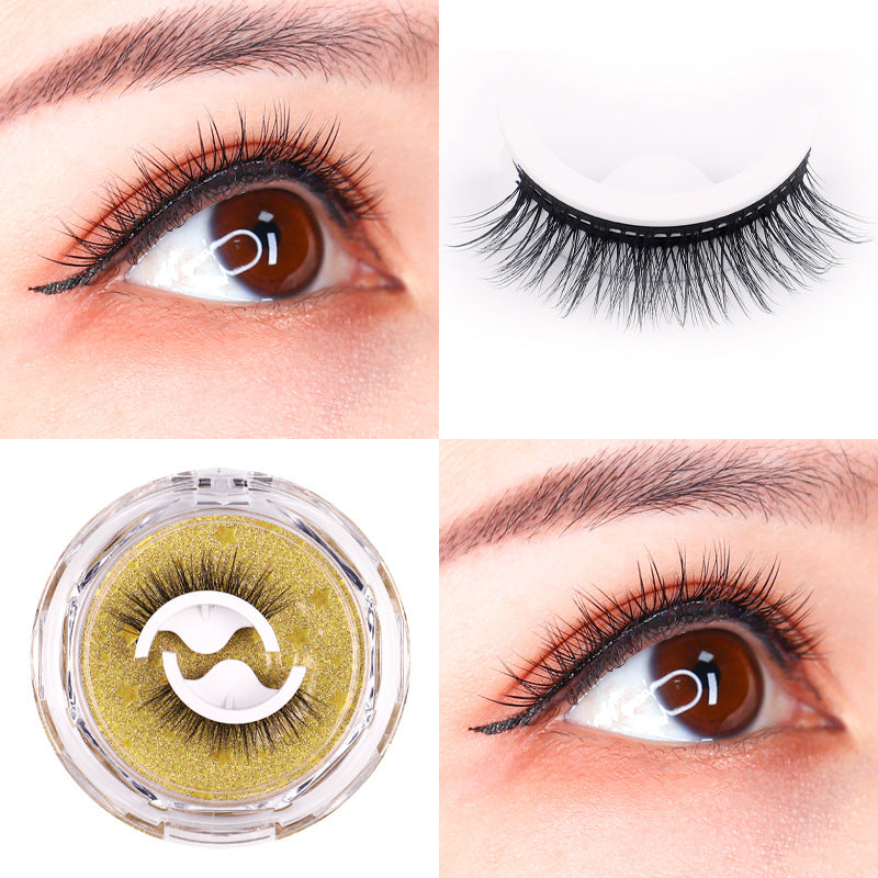 Self-adhesive Eyelashes Repeated Use Double Adhesive Strip Natural False Lashes