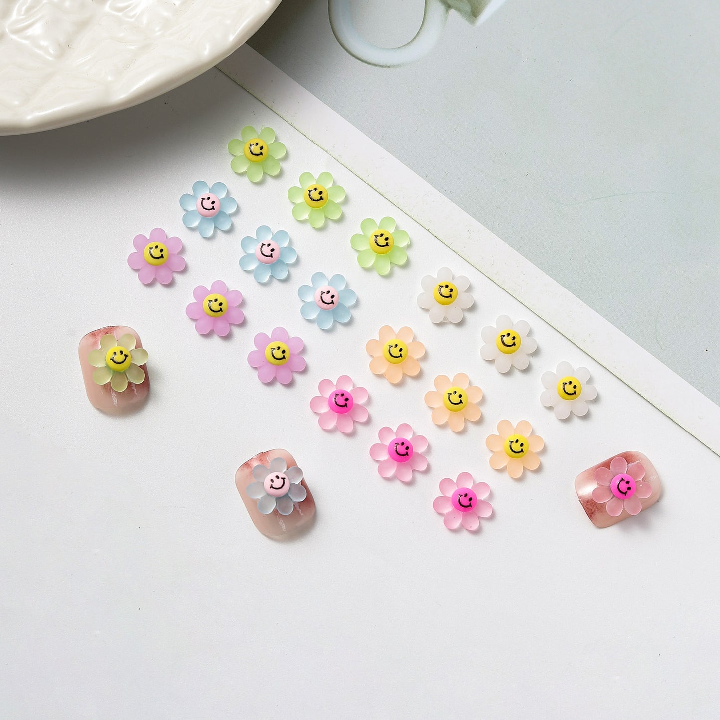 Resin Facial Expression Bag Flower Brooch Phone Nail Care Nail Art