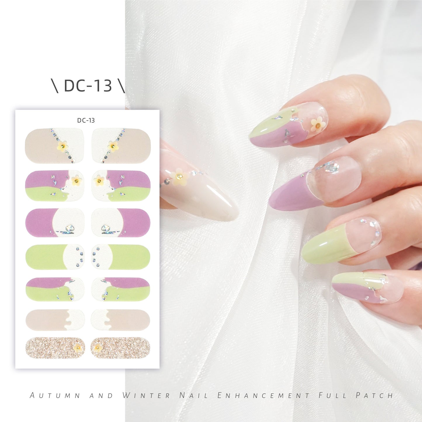 Cute Strawberry Rabbit Gel Waterproof Durable Nail Stickers