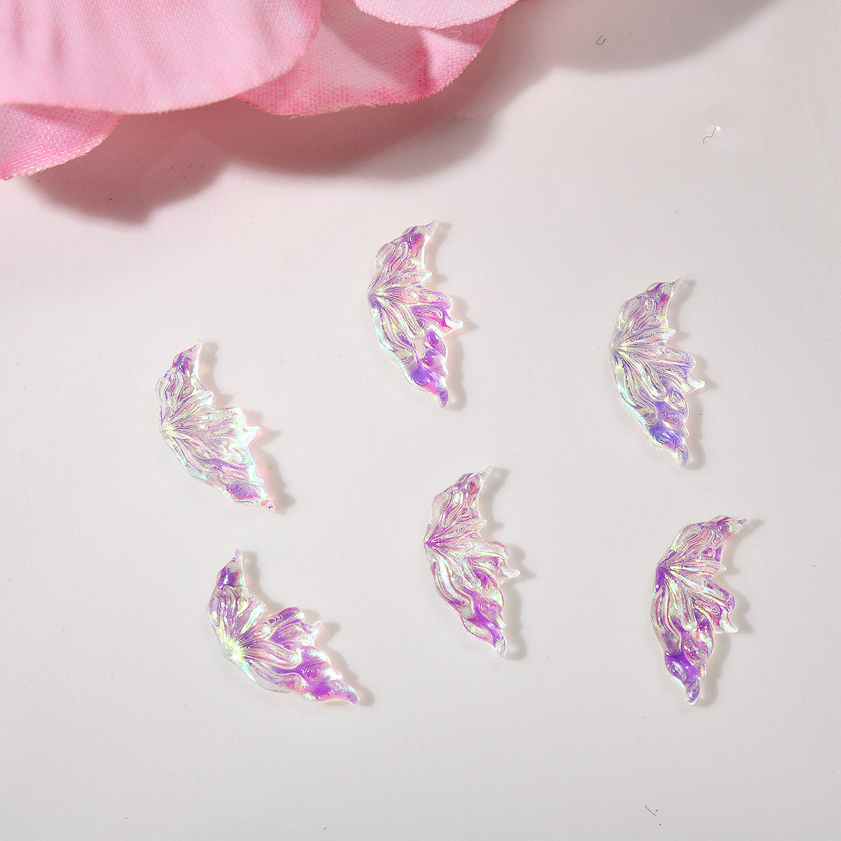 Glittering Half Wing Butterfly Ornament Phone Nail Care Nail Art